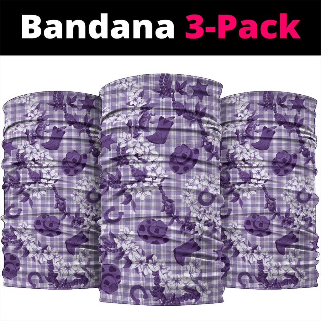 Mokihana Maile Ilima Leis Paniolo Palaka Neck Gaiter Hawaiian Poni Spirit - Polynesian Pride