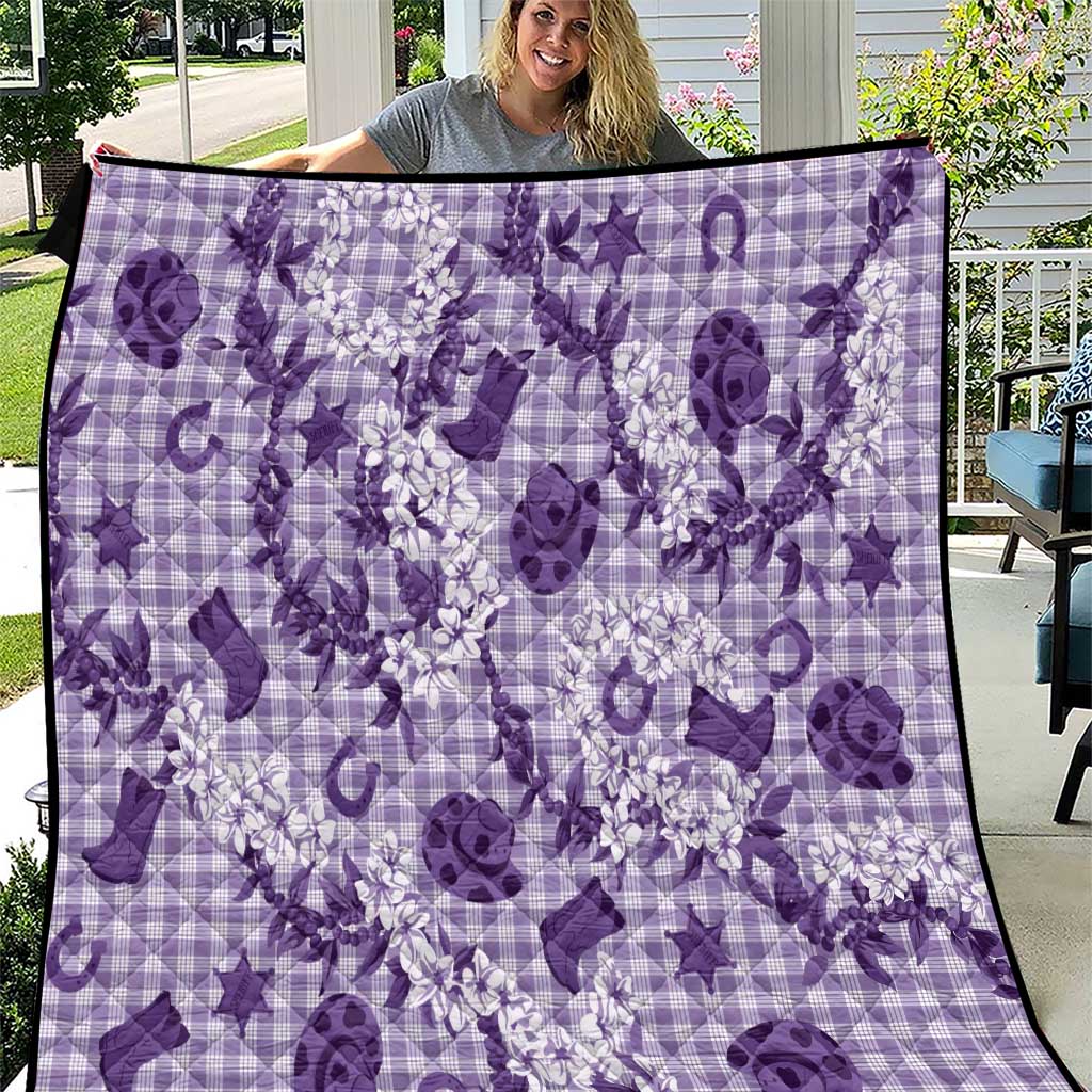 Mokihana Maile Ilima Leis Paniolo Palaka Quilt Hawaiian Poni Spirit - Polynesian Pride