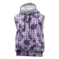 Mokihana Maile Ilima Leis Paniolo Palaka Sleeveless Hoodie Hawaiian Poni Spirit - Polynesian Pride