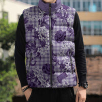 Mokihana Maile Ilima Leis Paniolo Palaka Sleeveless Puffer Jacket Hawaiian Poni Spirit - Polynesian Pride