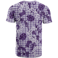 Mokihana Maile Ilima Leis Paniolo Palaka T Shirt Hawaiian Poni Spirit - Polynesian Pride