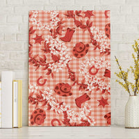 Mokihana Maile Ilima Leis Paniolo Palaka Canvas Wall Art Hawaiian Ulaula Spirit - Polynesian Pride