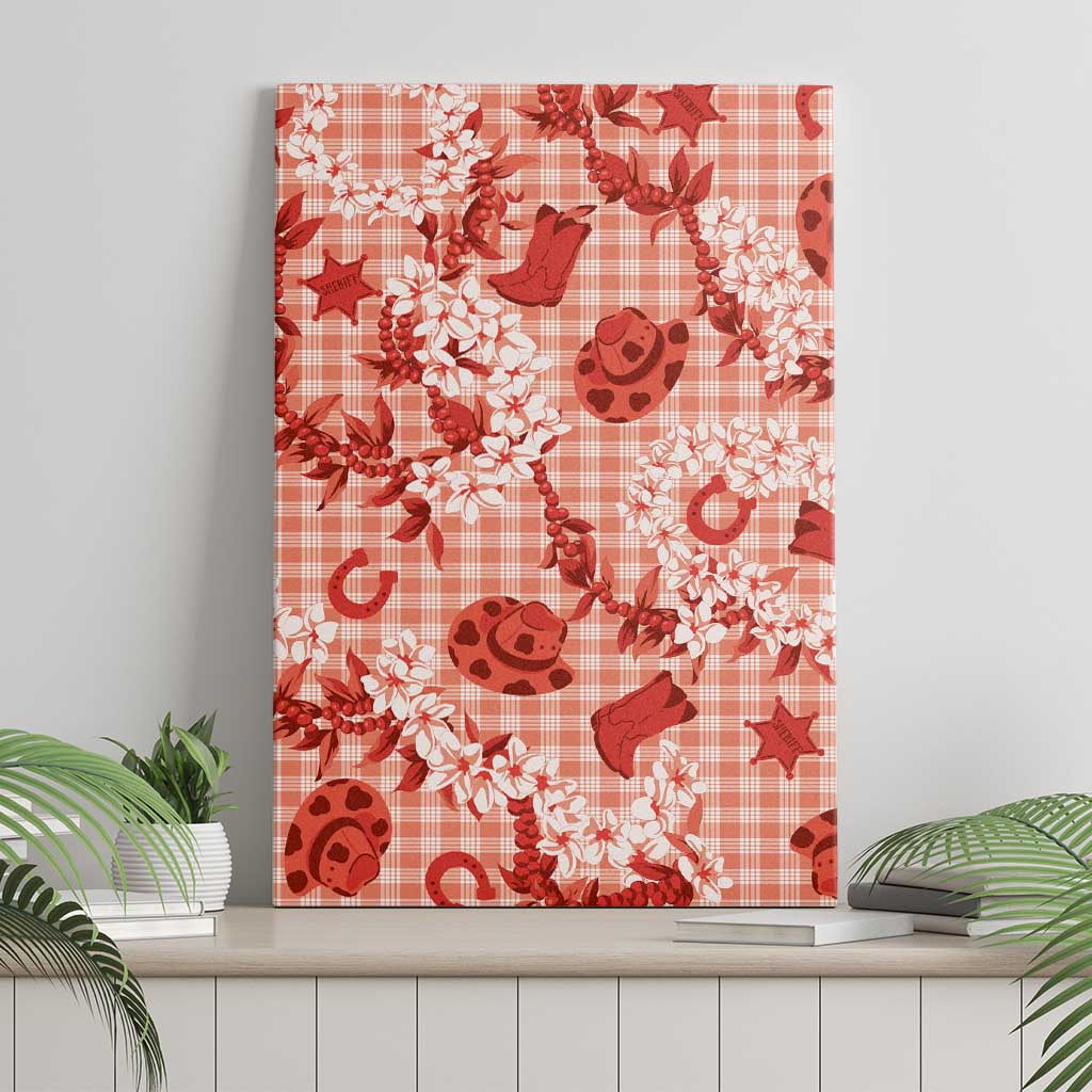 Mokihana Maile Ilima Leis Paniolo Palaka Canvas Wall Art Hawaiian Ulaula Spirit - Polynesian Pride