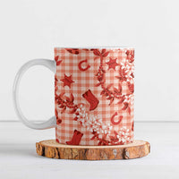 Mokihana Maile Ilima Leis Paniolo Palaka Ceramic Mug Hawaiian Ulaula Spirit - Polynesian Pride