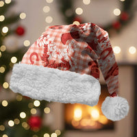 Mokihana Maile Ilima Leis Paniolo Palaka Christmas Santa Hat Hawaiian Ulaula Spirit - Polynesian Pride