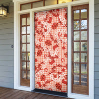 Mokihana Maile Ilima Leis Paniolo Palaka Door Cover Hawaiian Ulaula Spirit - Polynesian Pride