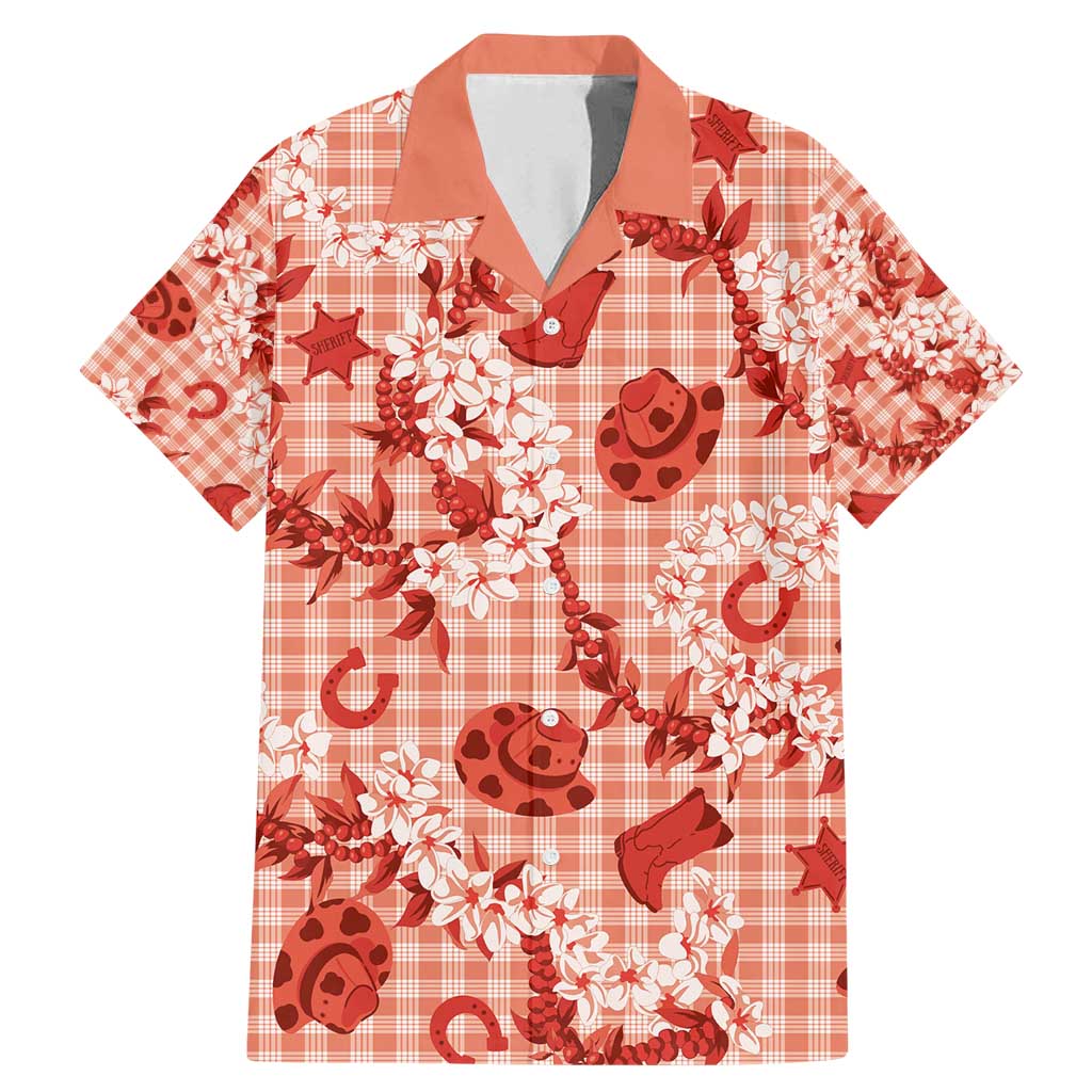 Mokihana Maile Ilima Leis Paniolo Palaka Family Matching Mermaid Dress and Hawaiian Shirt Hawaiian Ulaula Spirit - Polynesian Pride