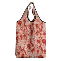 Mokihana Maile Ilima Leis Paniolo Palaka Grocery Bag Hawaiian Ulaula Spirit - Polynesian Pride