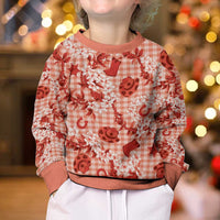 Mokihana Maile Ilima Leis Paniolo Palaka Kid Ugly Christmas Sweater Hawaiian Ulaula Spirit - Polynesian Pride