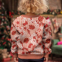 Mokihana Maile Ilima Leis Paniolo Palaka Kid Ugly Christmas Sweater Hawaiian Ulaula Spirit - Polynesian Pride