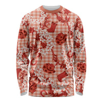 Mokihana Maile Ilima Leis Paniolo Palaka Long Sleeve Shirt Hawaiian Ulaula Spirit - Polynesian Pride