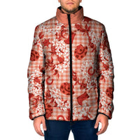 Mokihana Maile Ilima Leis Paniolo Palaka Padded Jacket Hawaiian Ulaula Spirit - Polynesian Pride