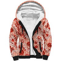 Mokihana Maile Ilima Leis Paniolo Palaka Sherpa Hoodie Hawaiian Ulaula Spirit - Polynesian Pride