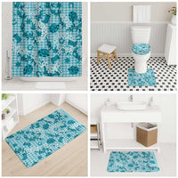 Mokihana Maile Ilima Leis Paniolo Palaka Bathroom Set Hawaiian Polu Opa Spirit - Polynesian Pride
