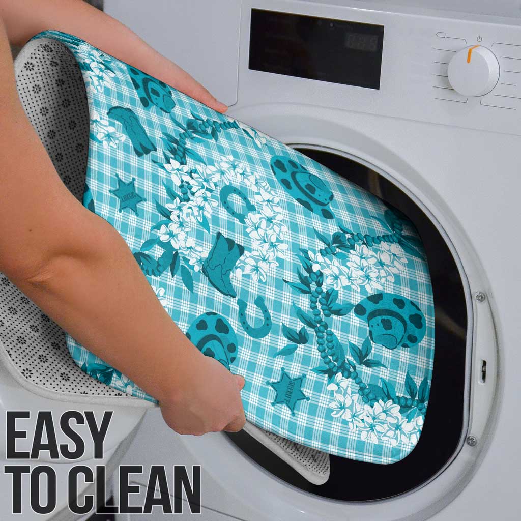 Mokihana Maile Ilima Leis Paniolo Palaka Bathroom Set Hawaiian Polu Opa Spirit - Polynesian Pride