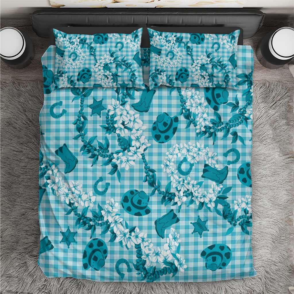 Mokihana Maile Ilima Leis Paniolo Palaka Bedding Set Hawaiian Polu Opa Spirit - Polynesian Pride