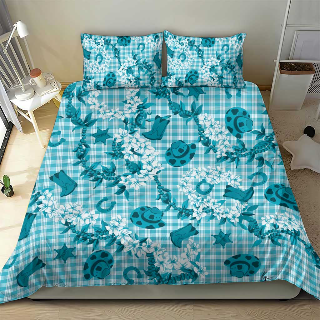 Mokihana Maile Ilima Leis Paniolo Palaka Bedding Set Hawaiian Polu Opa Spirit - Polynesian Pride