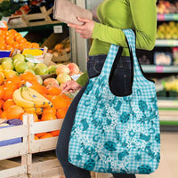 Mokihana Maile Ilima Leis Paniolo Palaka Grocery Bag Hawaiian Polu Opa Spirit - Polynesian Pride