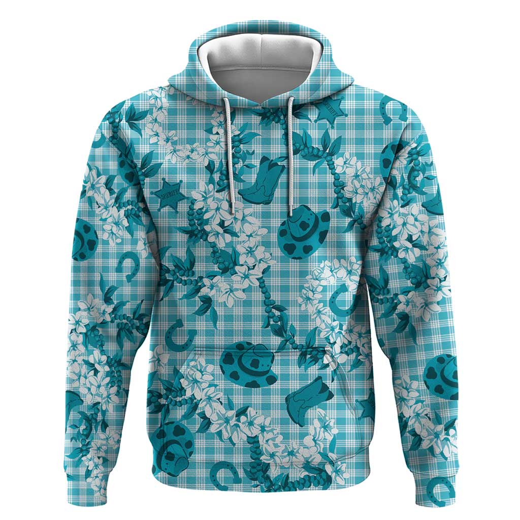 Mokihana Maile Ilima Leis Paniolo Palaka Hoodie Hawaiian Polu Opa Spirit - Polynesian Pride