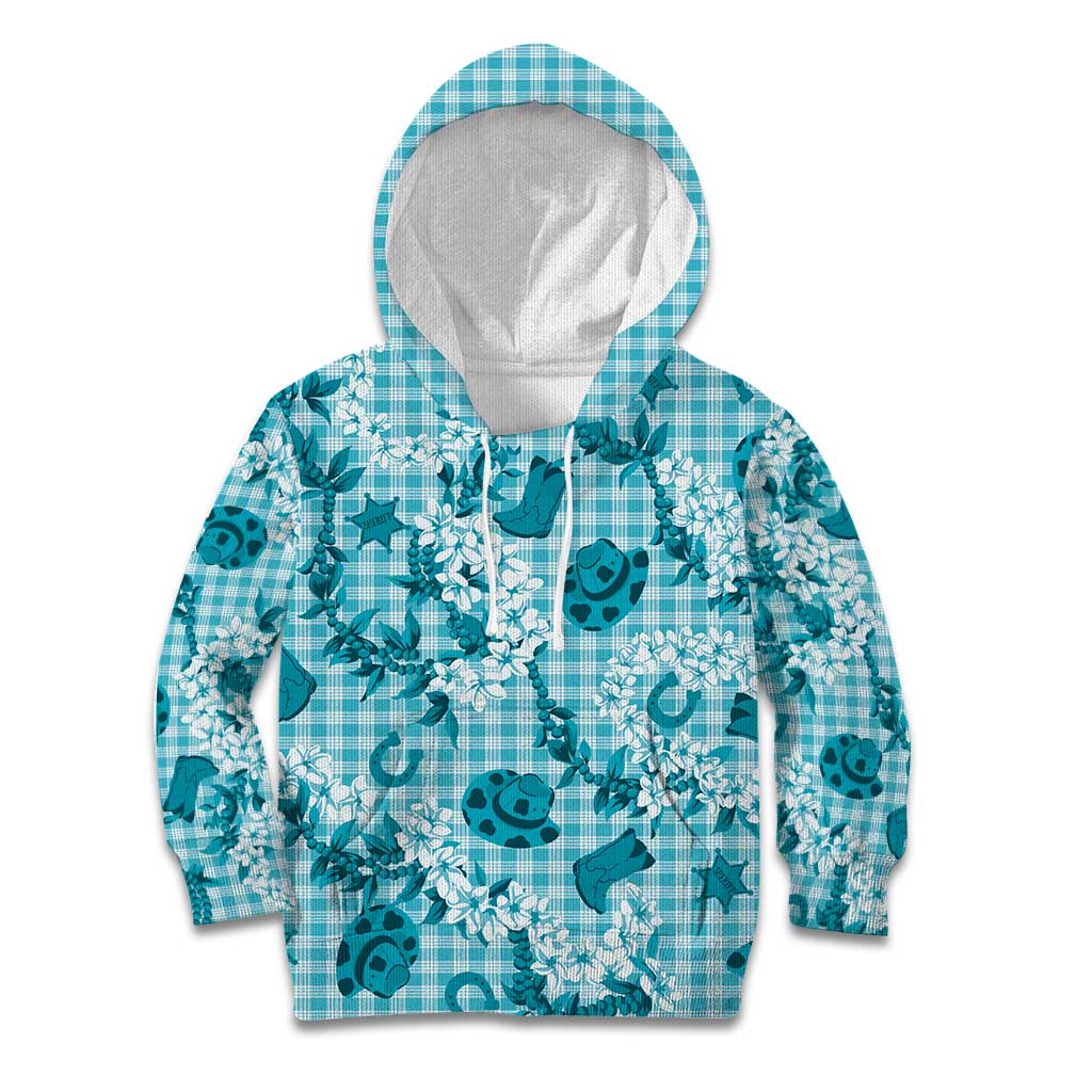 Mokihana Maile Ilima Leis Paniolo Palaka Kid Hoodie Hawaiian Polu Opa Spirit - Polynesian Pride