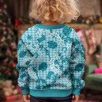 Mokihana Maile Ilima Leis Paniolo Palaka Kid Ugly Christmas Sweater Hawaiian Polu Opa Spirit - Polynesian Pride