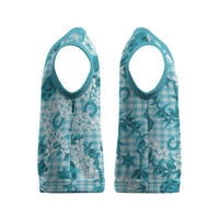 Mokihana Maile Ilima Leis Paniolo Palaka Christmas Knitted V-Neck Vest Hawaiian Polu Opa Spirit - Polynesian Pride