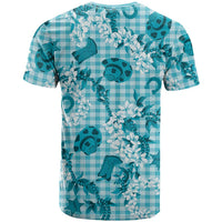 Mokihana Maile Ilima Leis Paniolo Palaka T Shirt Hawaiian Polu Opa Spirit - Polynesian Pride