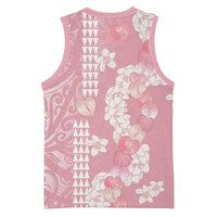Soft Pink Hawaii Anthurium Plumeria Lei Basketball Jersey