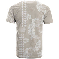 Suede Beige Hawaii Anthurium Plumeria Lei T Shirt