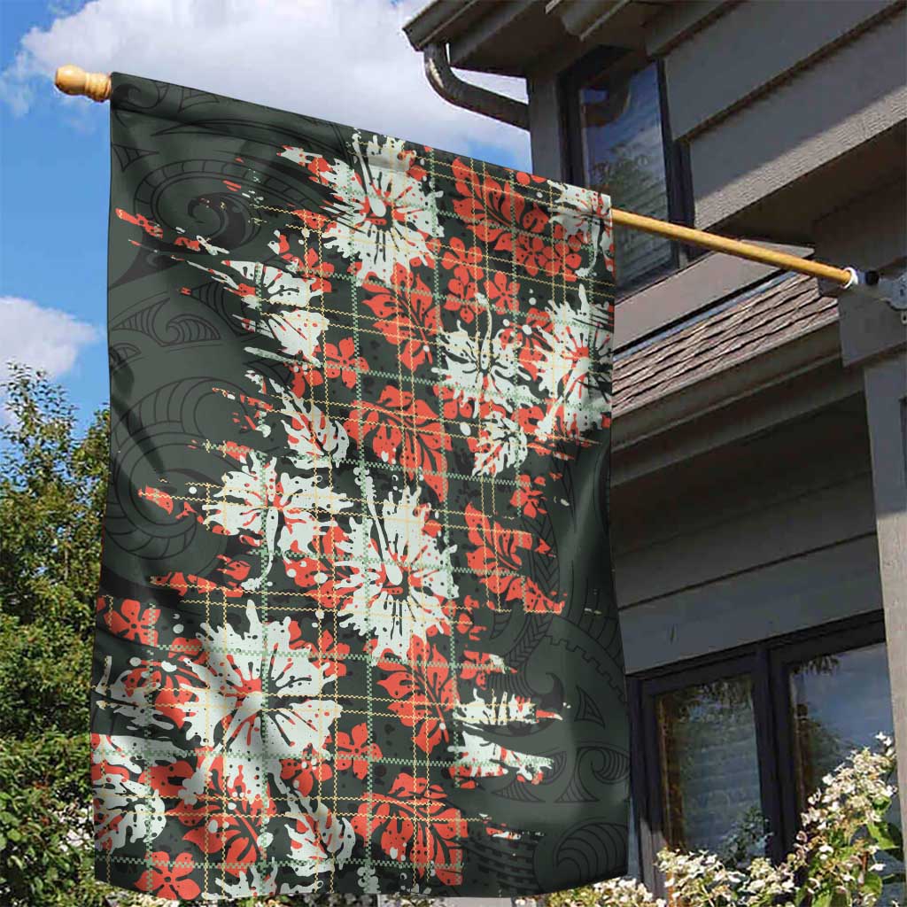 Hawaii Tartan With Hibiscus Garden Flag Polynesian Pattern Vintage LT9 - Polynesian Pride