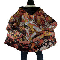 Japanese Hawaiian Crane Cloak Yellow Ochre Tapa Patchwork Pattern LT9 - Polynesian Pride