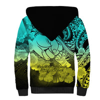 Polynesian Pride Happy Father Day Sherpa Hoodie I Love You Dad - Polynesian Tribal Gradient 1 LT9 - Polynesian Pride
