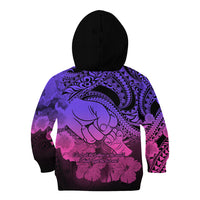 Polynesian Pride Happy Father Day Kid Hoodie I Love You Dad - Polynesian Tribal Gradient 2 LT9 - Polynesian Pride