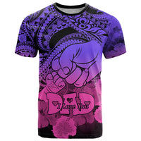 Polynesian Pride Happy Father Day T Shirt I Love You Dad Polynesian Tribal Gradient 2 LT9 Gradient - Polynesian Pride