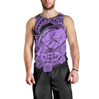 Polynesian Pride Happy Father Day Men Tank Top I Love You Dad - Polynesian Tribal Purple LT9 - Polynesian Pride