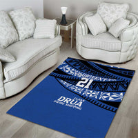 Fiji Rugby Pacific Custom Area Rug Pasifika Tapa Pattern