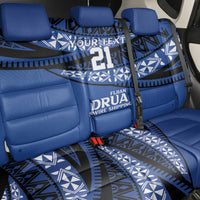 Fiji Rugby Pacific Custom Back Car Seat Cover Pasifika Tapa Pattern