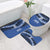 Fiji Rugby Pacific Custom Bathroom Set Pasifika Tapa Pattern - Polynesian Pride