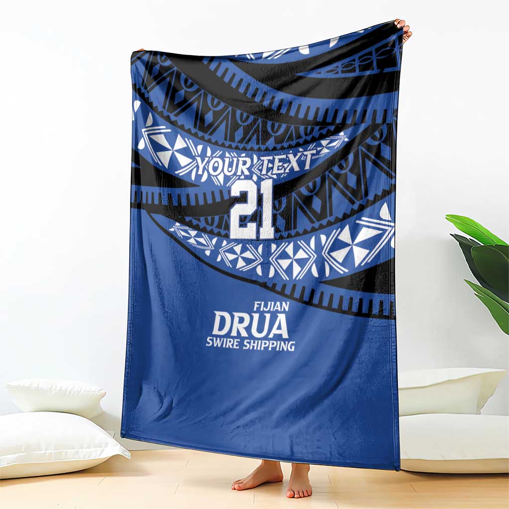 Fiji Rugby Pacific Custom Blanket Pasifika Tapa Pattern