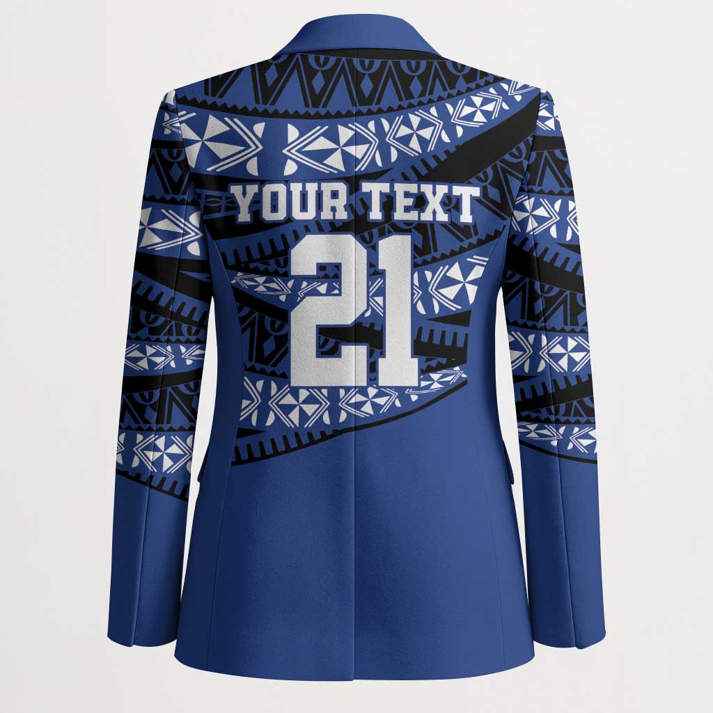 Fiji Rugby Pacific Custom Blazer Pasifika Tapa Pattern - Polynesian Pride