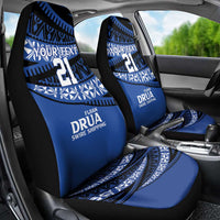 Fiji Rugby Pacific Custom Car Seat Cover Pasifika Tapa Pattern