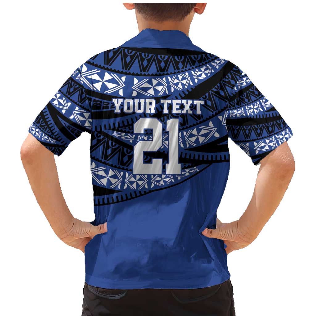 Fiji Rugby Pacific Custom Family Matching Mermaid Dress and Hawaiian Shirt Pasifika Tapa Pattern