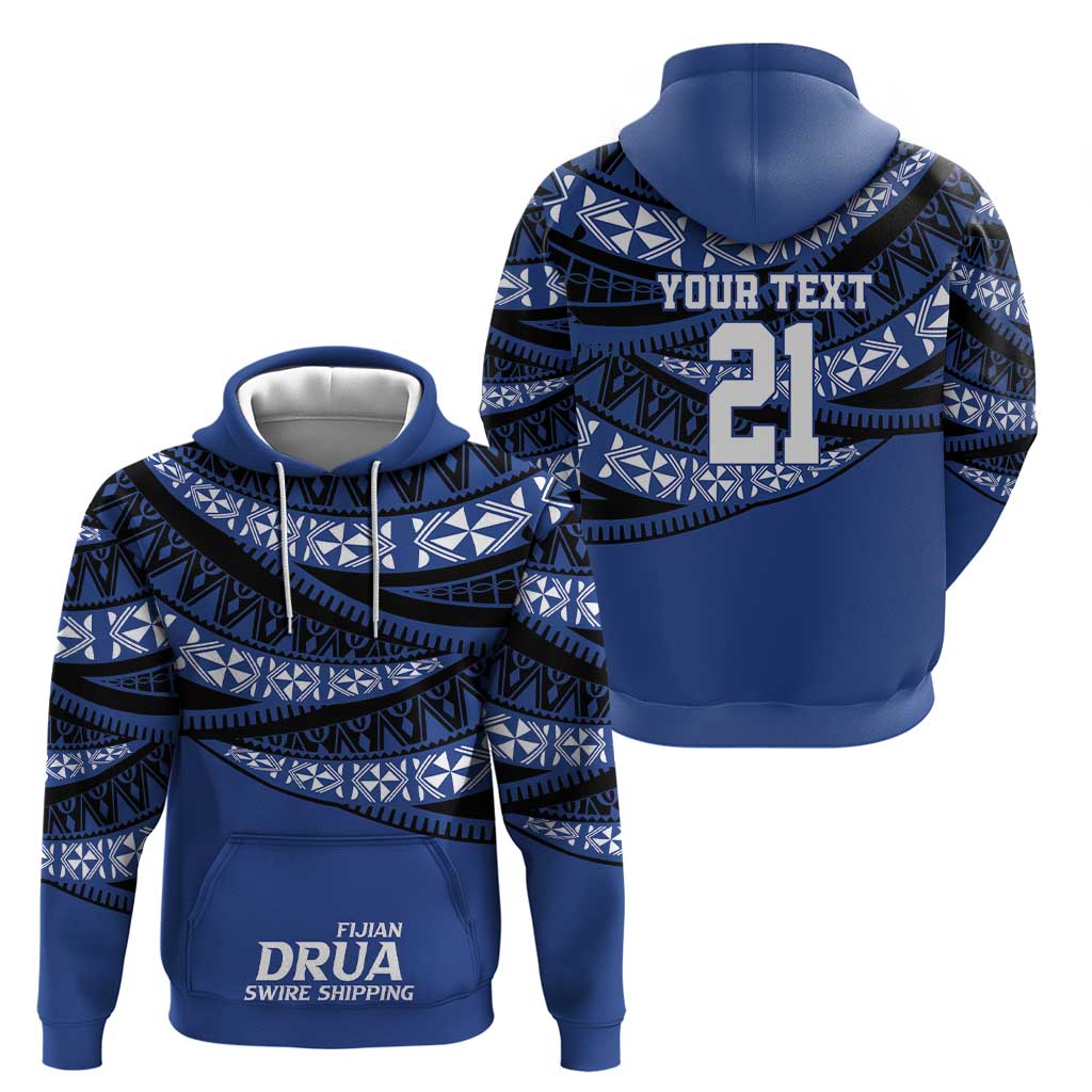 Fiji Rugby Pacific Custom Hoodie Pasifika Tapa Pattern