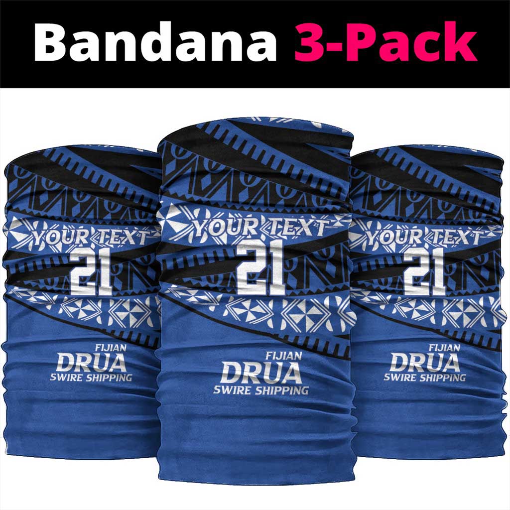 Fiji Rugby Pacific Custom Neck Gaiter Pasifika Tapa Pattern - Polynesian Pride