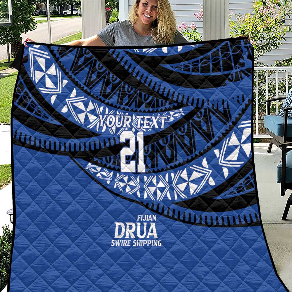 Fiji Rugby Pacific Custom Quilt Pasifika Tapa Pattern