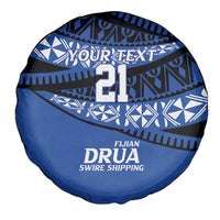 Fiji Rugby Pacific Custom Spare Tire Cover Pasifika Tapa Pattern