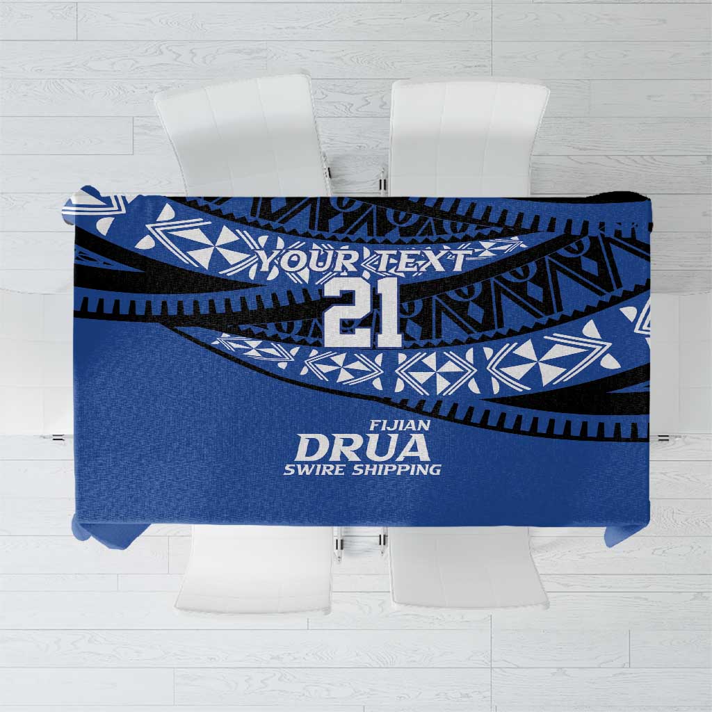Fiji Rugby Pacific Custom Tablecloth Pasifika Tapa Pattern