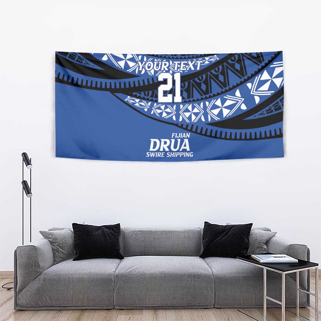 Fiji Rugby Pacific Custom Tapestry Pasifika Tapa Pattern