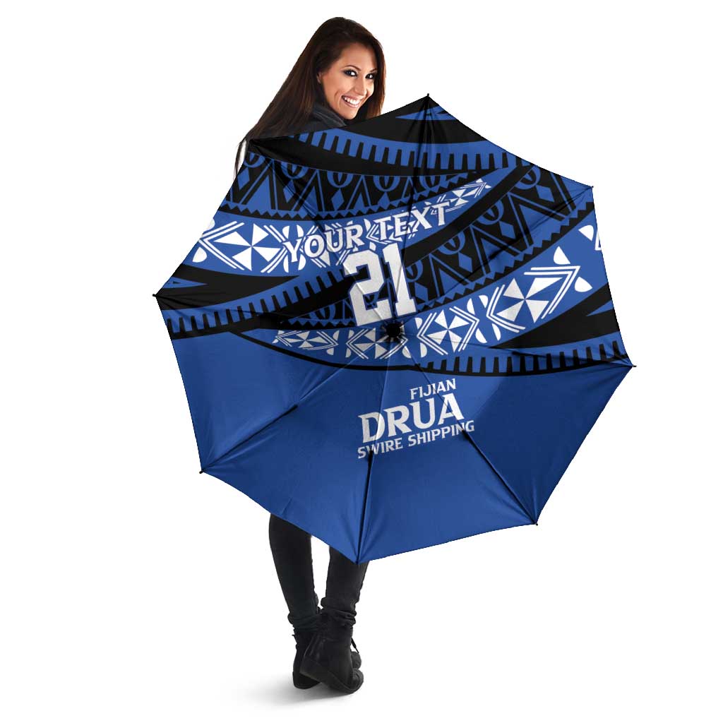 Fiji Rugby Pacific Custom Umbrella Pasifika Tapa Pattern - Polynesian Pride