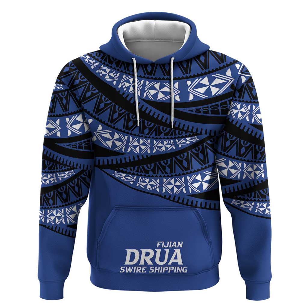Fiji Rugby Pacific Custom Zip Hoodie Pasifika Tapa Pattern